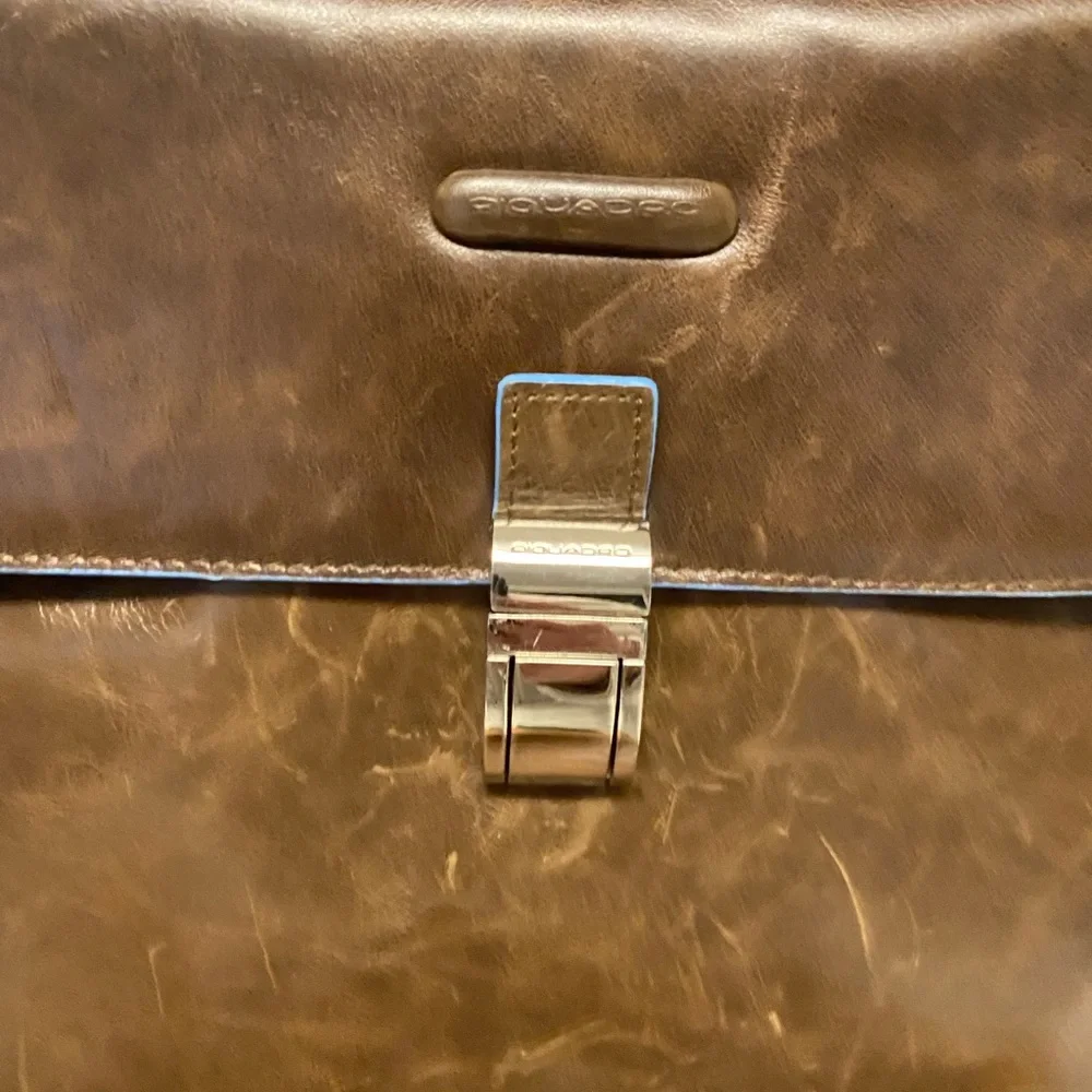 Piquadro Leather Lap Top Bag